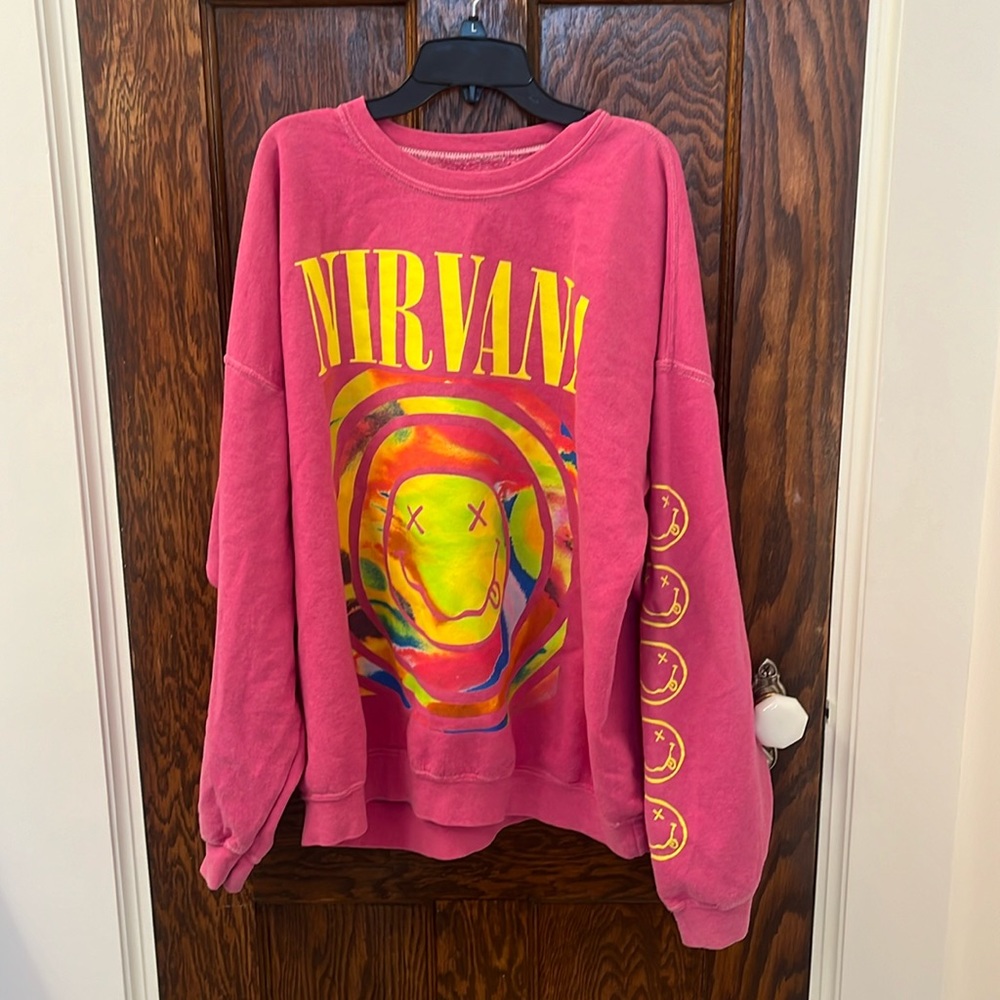 Urban Outfitters Nirvana Oversized Crewneck